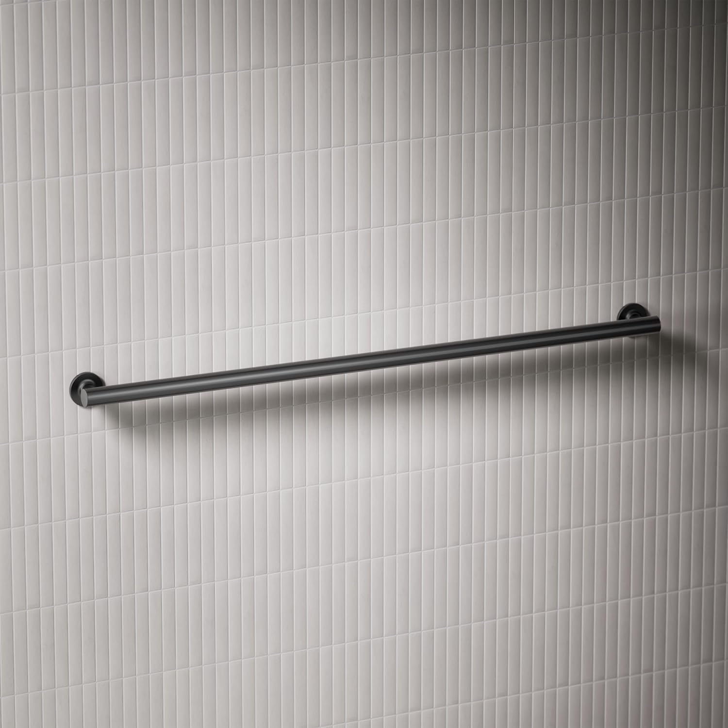 KOHLER 11896-BL Purist 42' Grab Bar for Bathtubs and Showers, Wall-Mount Grab Bars for Bathroom, Matte Black