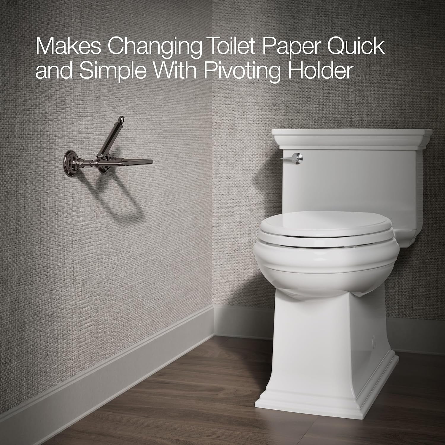 KOHLER Artifacts Single Bar Horizontal Tissue Holder