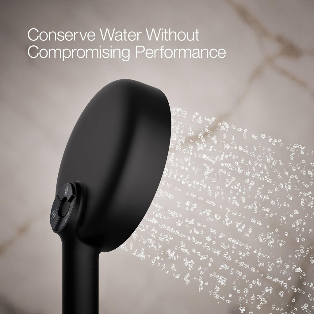 Kohler 26282-BL Statement® Round three-function handshower, 2.5 gpm, Matte Black