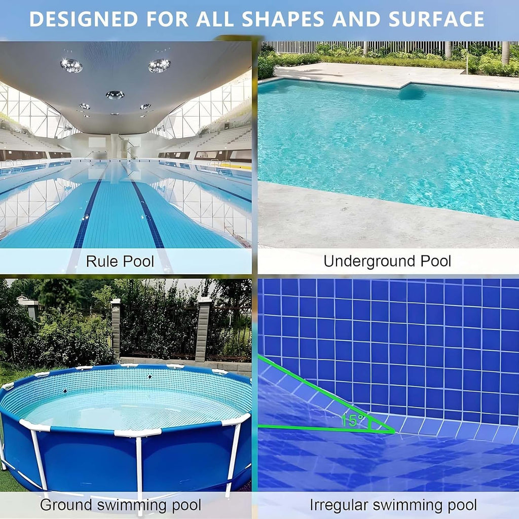 Cordless Pool Vacuum Robot for Inground Pools,120 Min Runtime, Auto-Parking, Lightweight Robotic Pool Vacuum Cleaner,914 Sq Ft Coverage