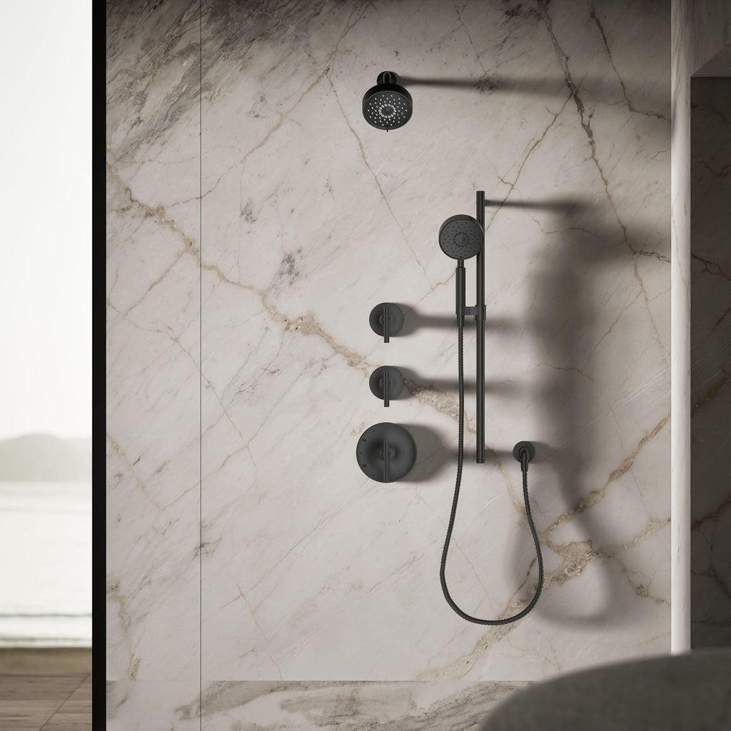 Kohler 22170-G-BL Purist® Three-function showerhead, 1.75 gpm, Matte Black