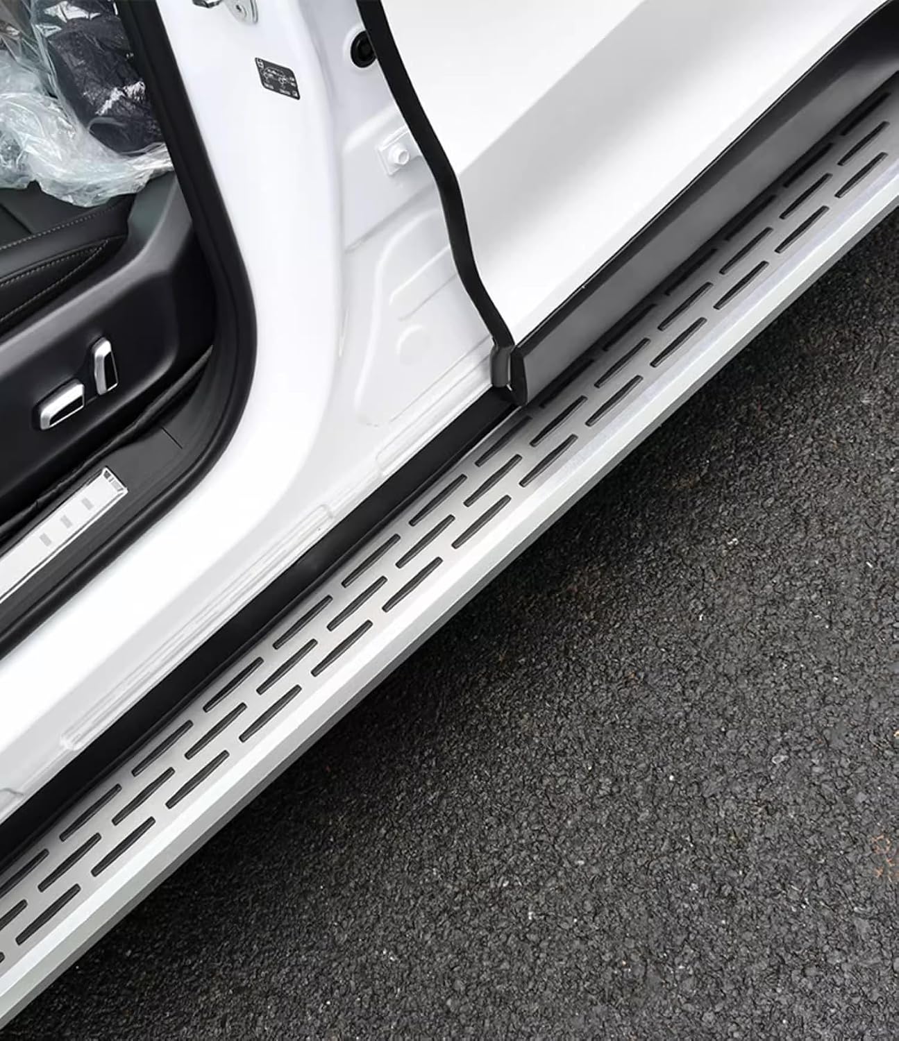 2pcs Aluminium Pedal Running Board for Rivian R1T R1S 2021-2024 Side Step NerfBar Automotive Exterior Accessories (with Brackets)
