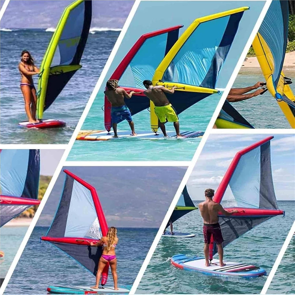 Professional Inflatable Paddle Board for Adults 45.21ft²,Freestanding Paddle Board,with Inflatable Sail,Base,Pump,for Wind Wing Foiling,Water Play