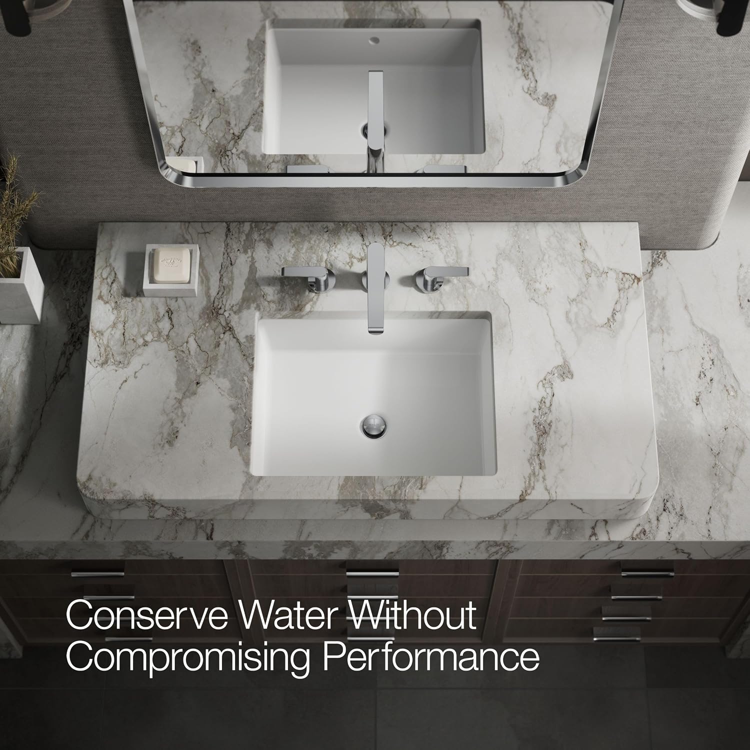 Kohler 97352-4-CP Avid® Widespread Bathroom Sink Faucet, 1.2 gpm, Polished Chrome