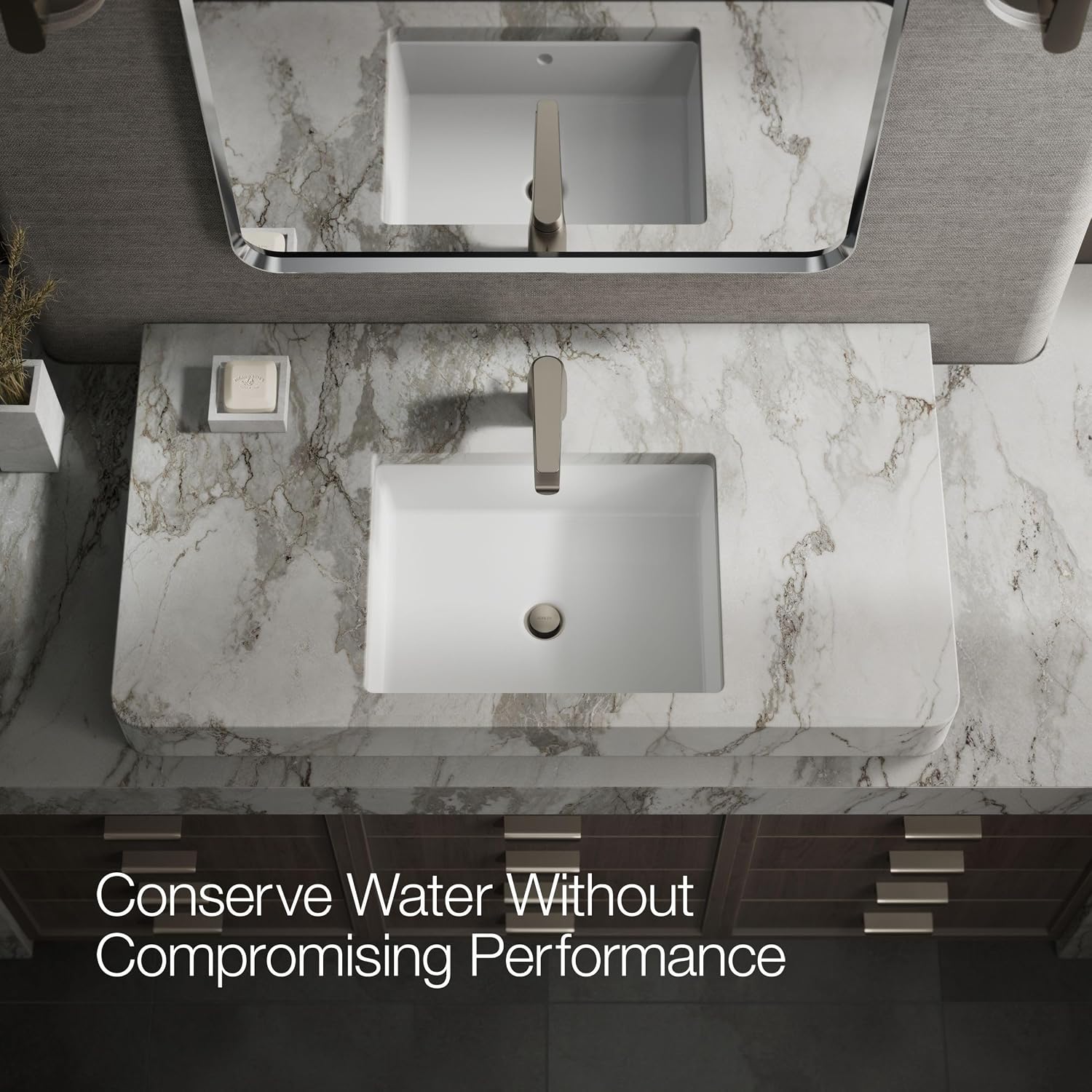 Kohler 97345-4-BN Avid® Single-Handle Bathroom Sink Faucet, 1.2 gpm, Vibrant Brushed Nickel