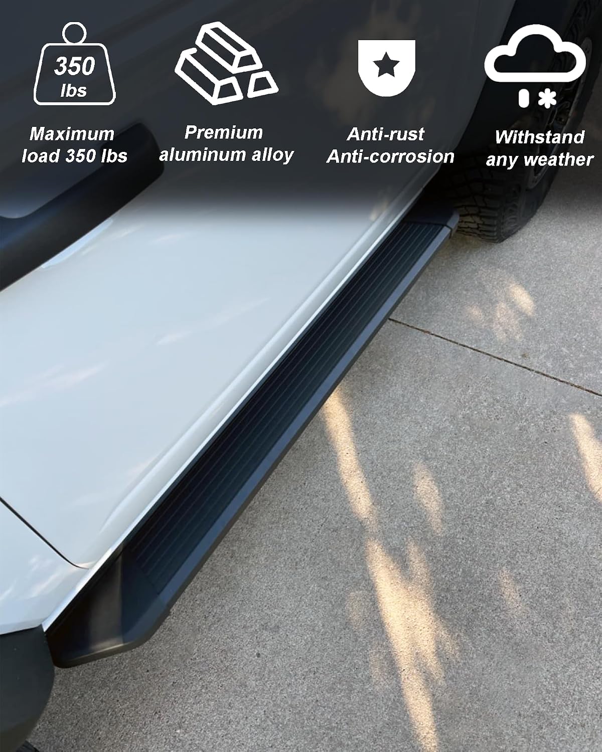 Running Board Fit for Bronco 2-Door 2021-2026 Black Texture Tube Side Step Bars