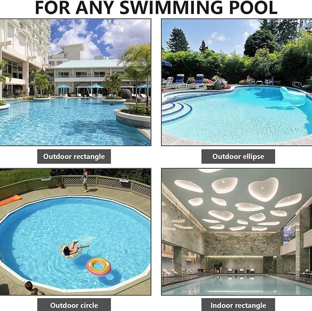 Fully Automatic Wall Climbing Pool Cleaning Robot, with Ultra-Fine Filters - Vacuum Cleaner for Pool,120 mins runtime White (White)