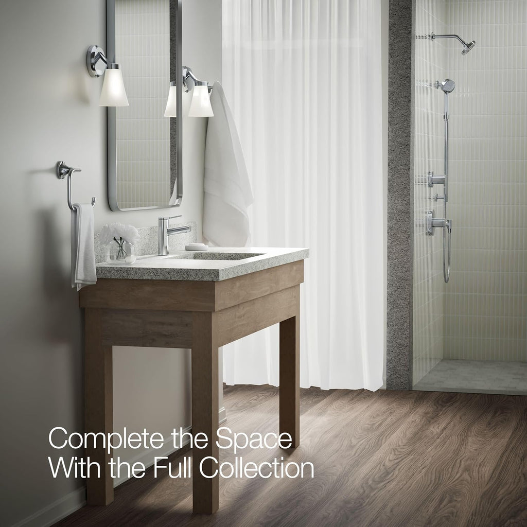 Kohler K-35048-4N-CP Elate® Single-Handle Bathroom Sink Faucet, Single-Handle Bathroom Sink Faucets, 0.5 GPM, Polished Chrome