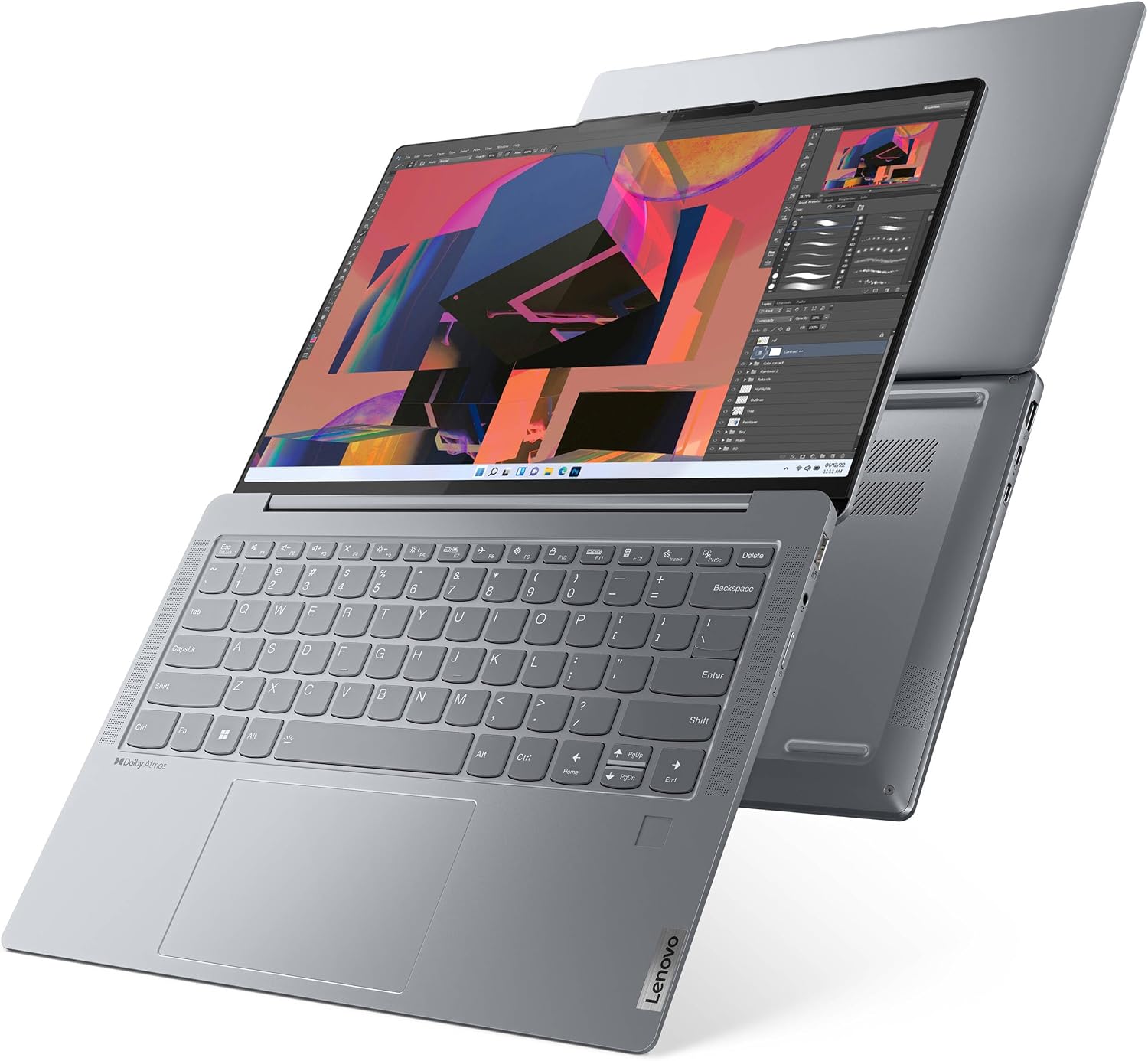 Lenovo 2023 Slim 7 14IRP8 Personal Laptop - 14' 2880x1800 Touchscreen 120Hz - 12-Core Intel i7-1360P - 16GB RAM 1TB SSD - Thunderbolt 4 - HD Audio - Fingerprint - 1080p FHD Camera - W11H - Misty Grey