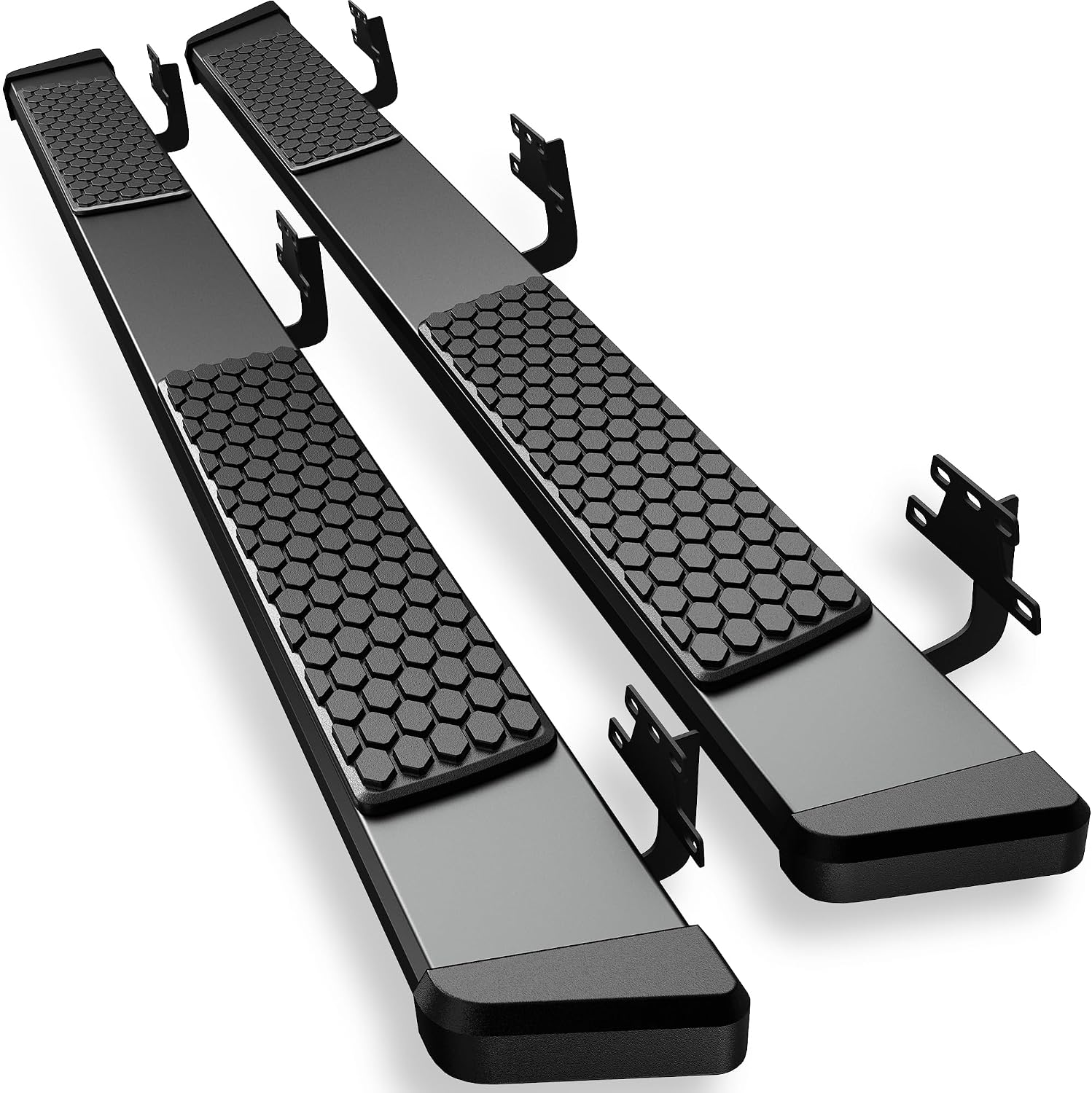 AUTOSAVER88 6 Inches Running Boards Compatible with 2019-2026 Ram 1500 New Body Crew Cab, Stainless Steel Side Steps Black Powder Coated Nerf Bars