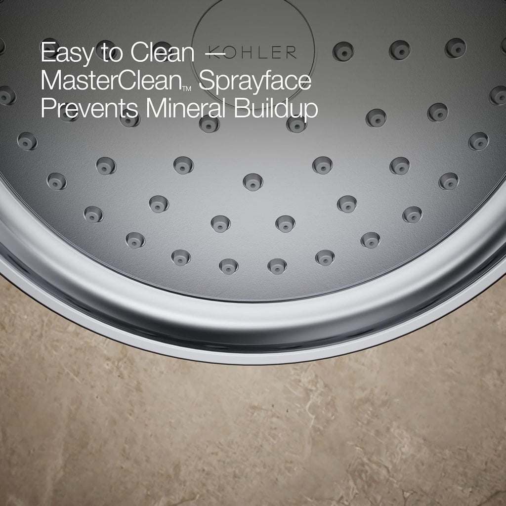 KOHLER Ts14422-4-Cp Purist 2.5 Gpm Showerhead With Rite-Temp Shower Trim With Lever Handle, Polished Chrome