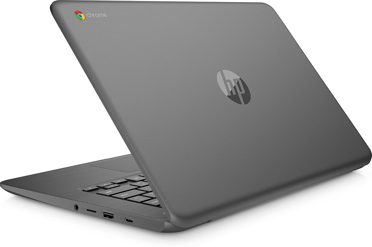 HP Chromebook 14-inch Laptop with 180-Degree Hinge, Full HD Screen, AMD Dual-Core A4-9120 Processor, 4 GB SDRAM, 32 GB eMMC Storage, Chrome OS (14-db0040nr, Chalkboard Gray)
