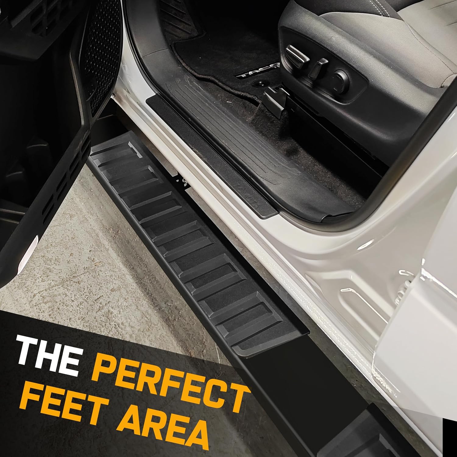 COMNOVA 6 Inch Quad Cab Running Boards Compatible with Dodge Ram 1500 Quad Cab 2009-2018(Incl. 2019+ Classic)/10-24 Ram 2500 3500, Carbon Steel Step Bars, Extended Cab Side Steps Nerf Bars.