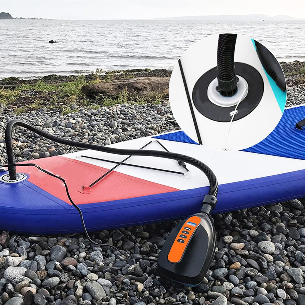 16 PSI High PressureSUP Vehicle Electric Air Pump, Paddle Board Pump, Inflation Paddle Board Pump for Inflatable Stand Up Paddle Boards, Kayaks 12V DC Car Connector