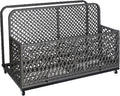 IDEALHOUSE Poolside Float Storage, Outdoor Storage, Patio Basket, Storage Box, PE Rattan Outdoor Pool Caddy with Rolling Wheels for Floaties, Patio, Pool, Beach-Sturdy & Movable, Diamond Gray