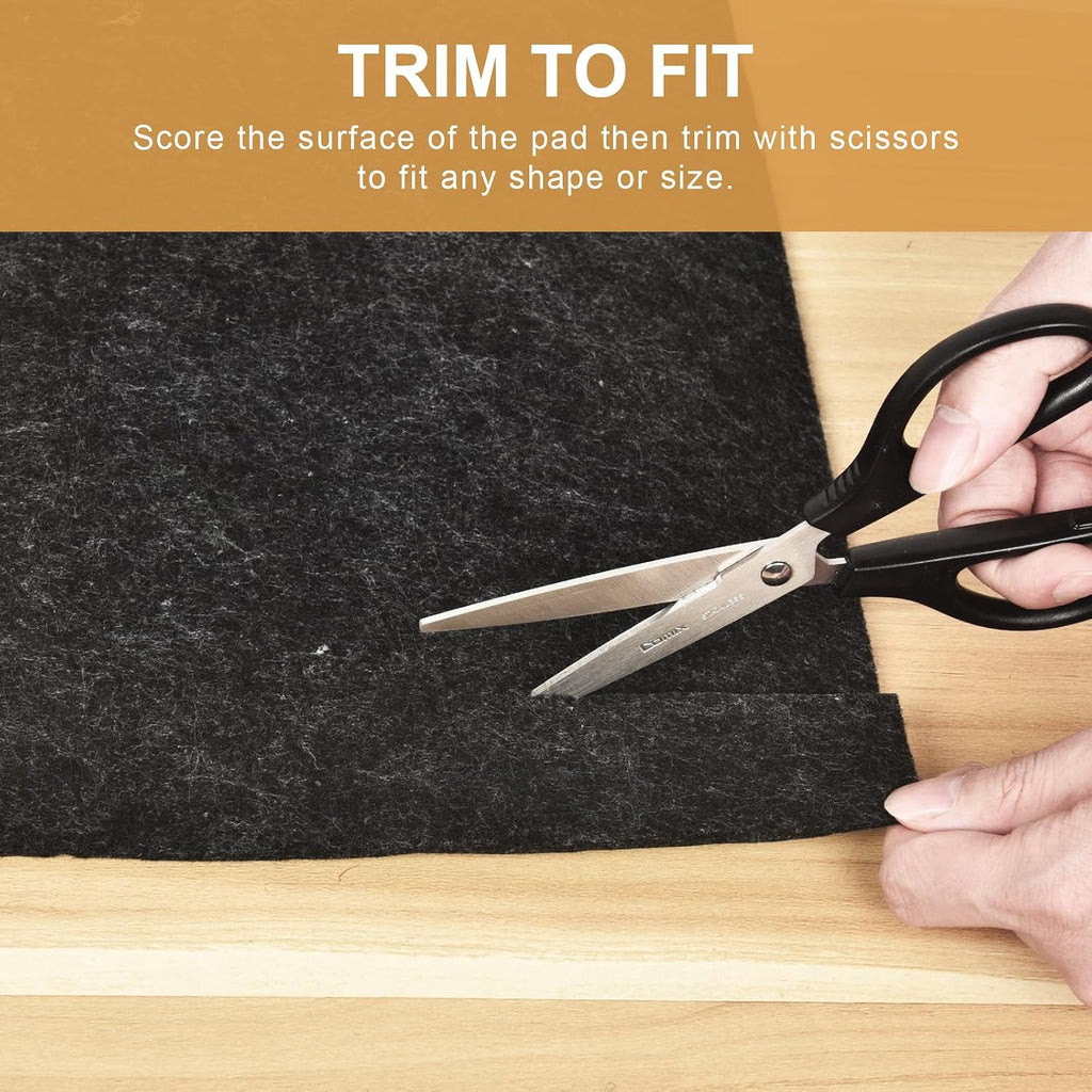 Deep Dream Dual Surface 10'x14' Rug Pad, Waterproof 1/8' Thick Felt + Natural Rubber Backing, Non Slip Carpet Gripper for Area Rugs, Protective Cushioned Pads for All Floors