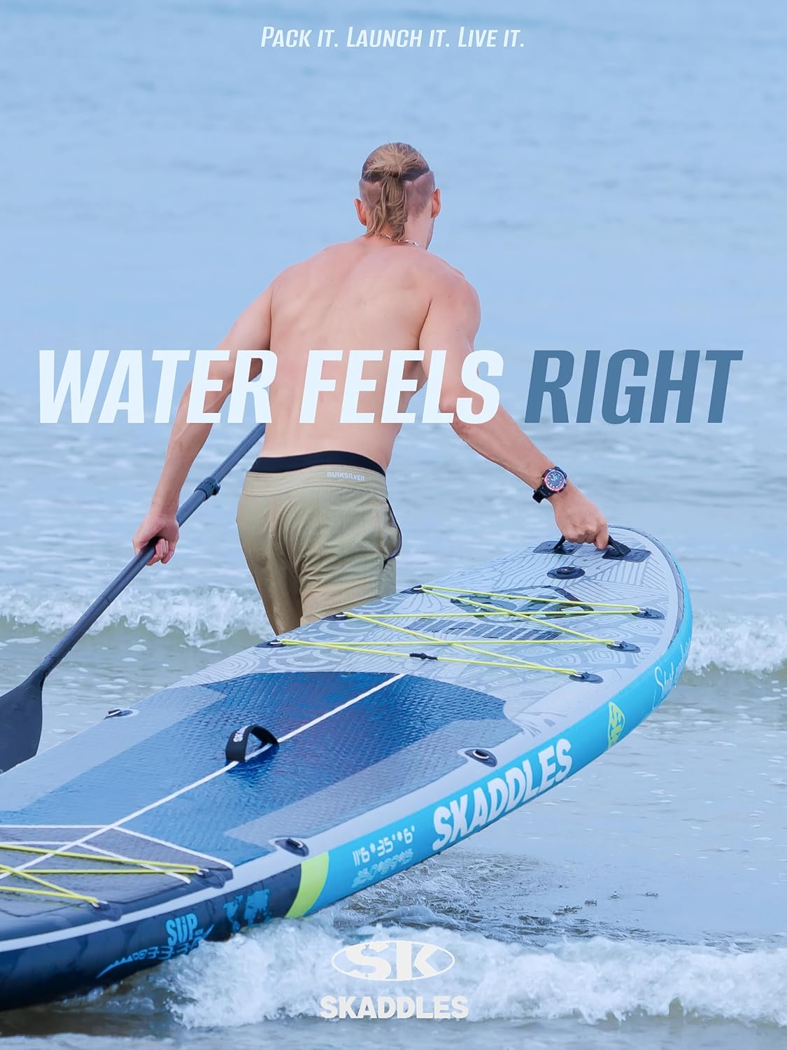 11'6 × 35' Inflatable SUP–Super Wide, Stand Up Paddle Board for Adults, Youth, Family & Pets, High Weight Capacity, Non-Slip EVA Deck, Premium Accessories