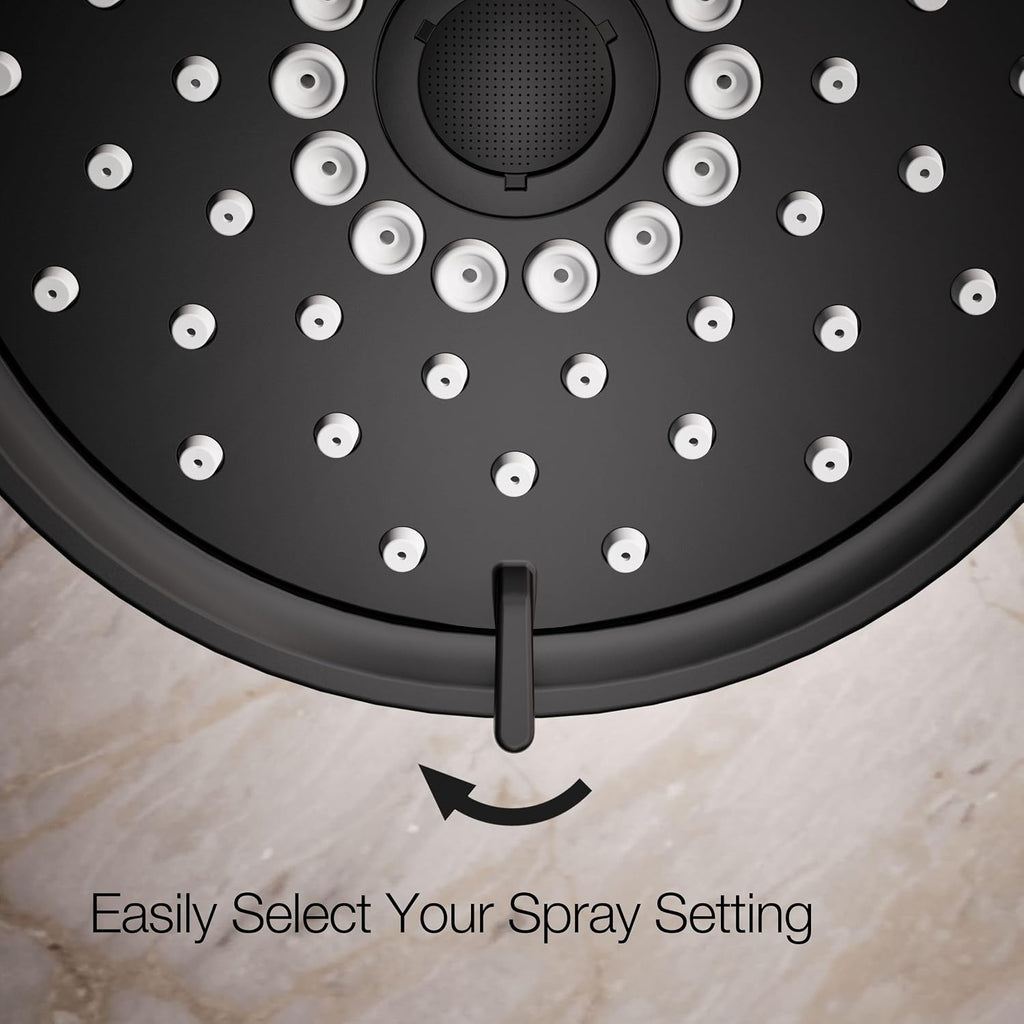 Kohler 22170-G-BL Purist® Three-function showerhead, 1.75 gpm, Matte Black
