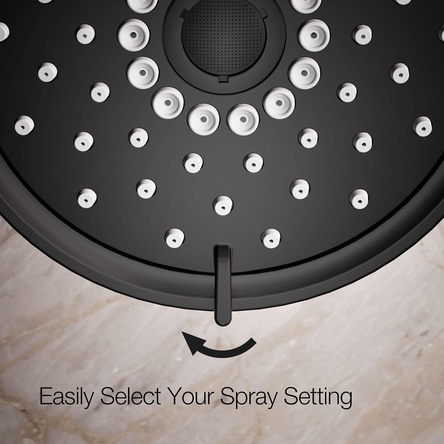 Kohler 22170-G-BL Purist® Three-function showerhead, 1.75 gpm, Matte Black