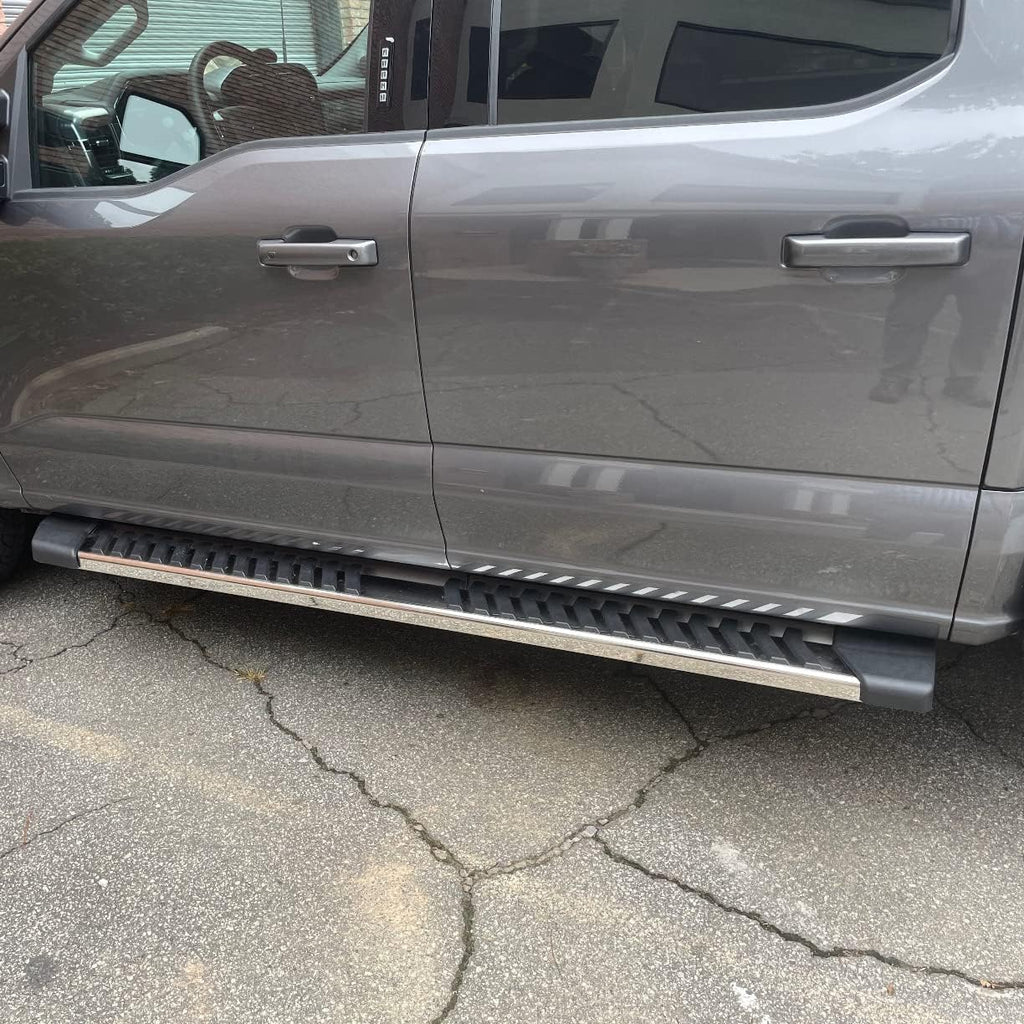 COMNOVA Side Step Nerf Bar Running Board Replacement for Ford F-150 Crew Cab 04-14（4 Full Size Door）,6 Inch Step Pad Design,OE Style