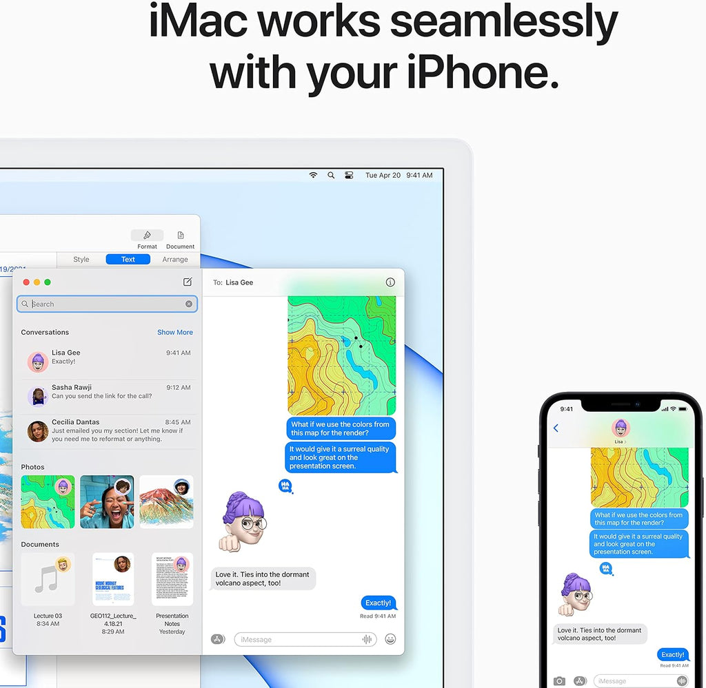 Apple 2021 iMac All in one Desktop Computer with M1 chip: 8-core CPU, 7-core GPU, 24-inch Retina Display, 8GB RAM, 256GB SSD Storage, Matching Accessories. Works with iPhone/iPad; Blue