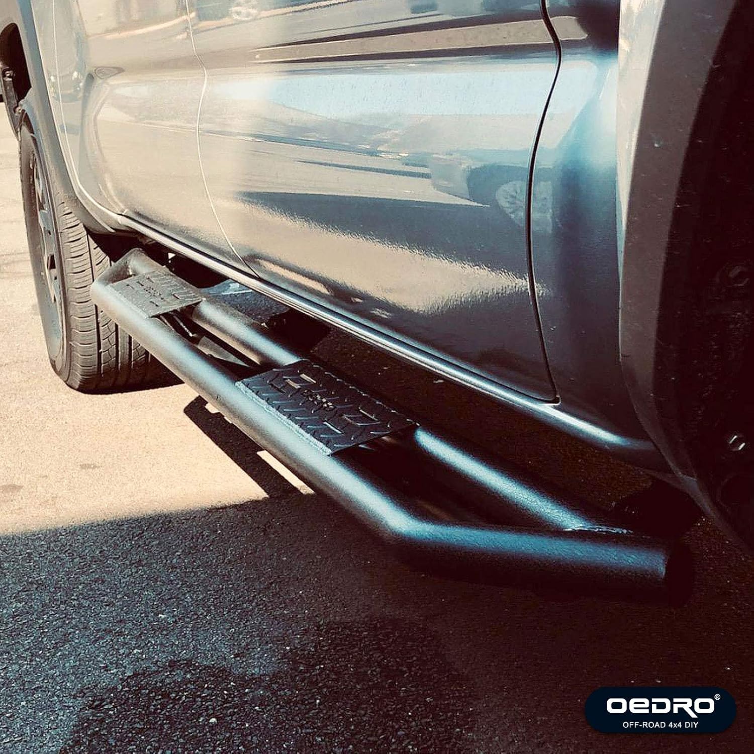OEDRO 6' Running Boards Compatible with 2005-2023 Toyota Tacoma Double Cab, Upgraded Side Steps Rails Black Textured Heavy Duty Truck Nerf Bars