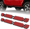 Red Running Boards fit for Jeep Wrangler JK 2007-2018 | Side steps fit for JK 4 door rock rail steps carbon steel rock sliders estribos para