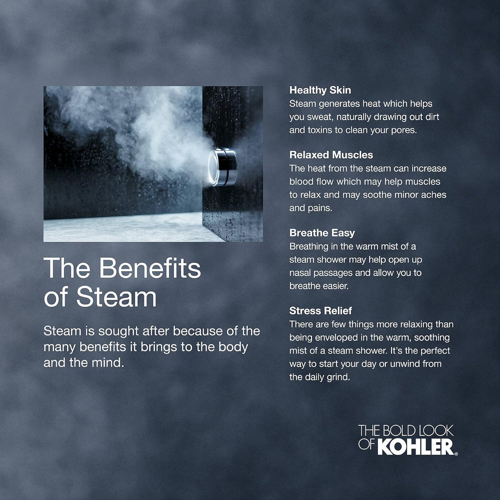 KOHLER K-5548-K1-BV DTV+ Steam Adapter Kit, Vibrant Brushed Bronze