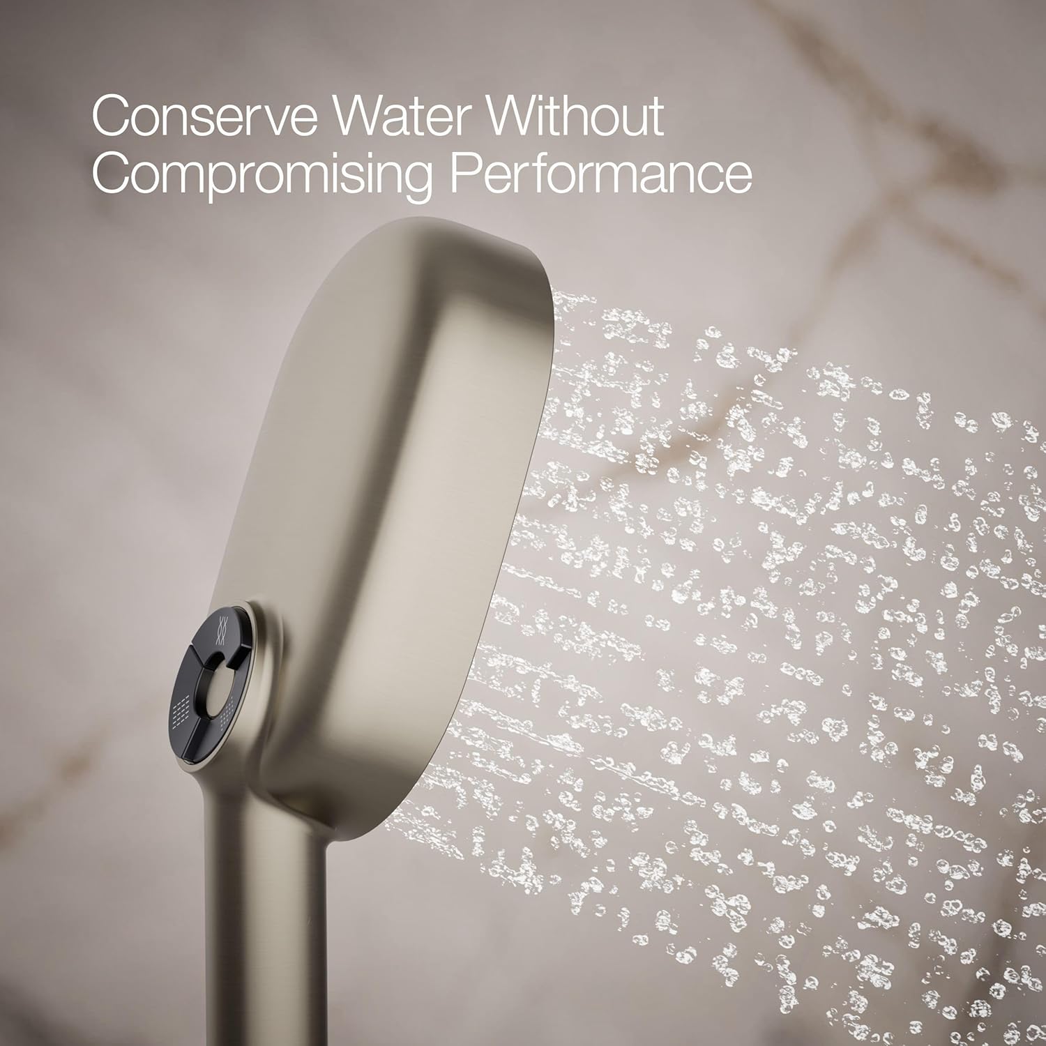 Kohler 26284-BN Statement® Oblong three-function handshower, 2.5 gpm, Vibrant Brushed Nickel