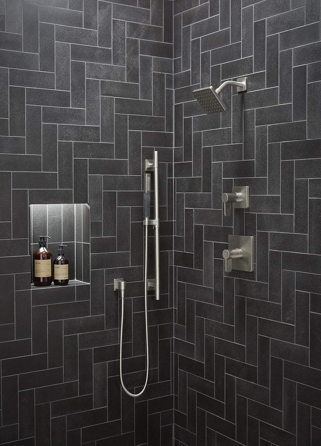 KOHLER Ts23501-4-Bn Parallel Rite-Temp Shower Valve Trim, Brushed Nickel