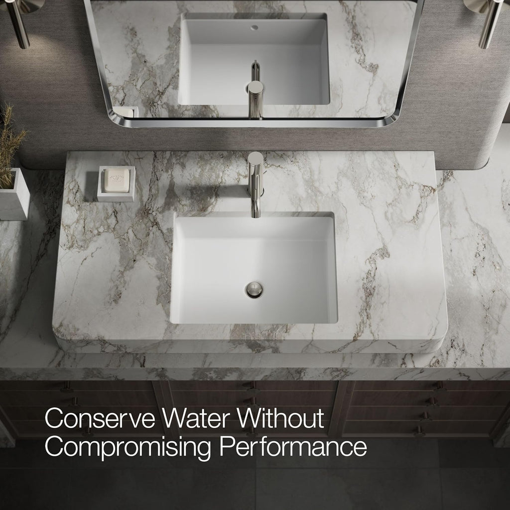 Kohler 77958-4A-SN Components® Single-Handle Bathroom Sink Faucet, 1.2 gpm, Vibrant Polished Nickel