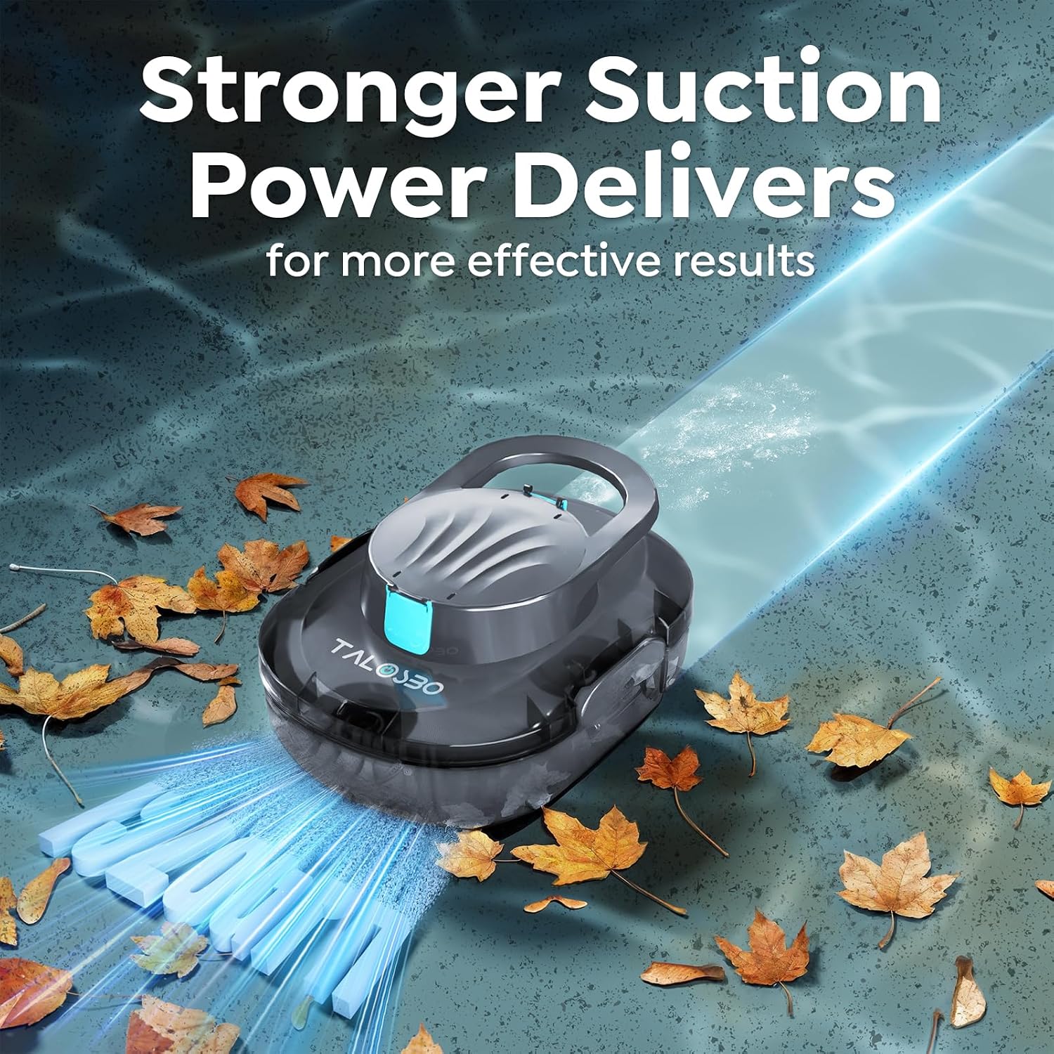 2026 TALOSBO S1 Pro Max Cordless Pool Cleaner – Dual Motor Suction, 130-Min Runtime, Fast Charging, Large-Capacity Filter Basket & Smart Self-Parking for Above-Ground Pools