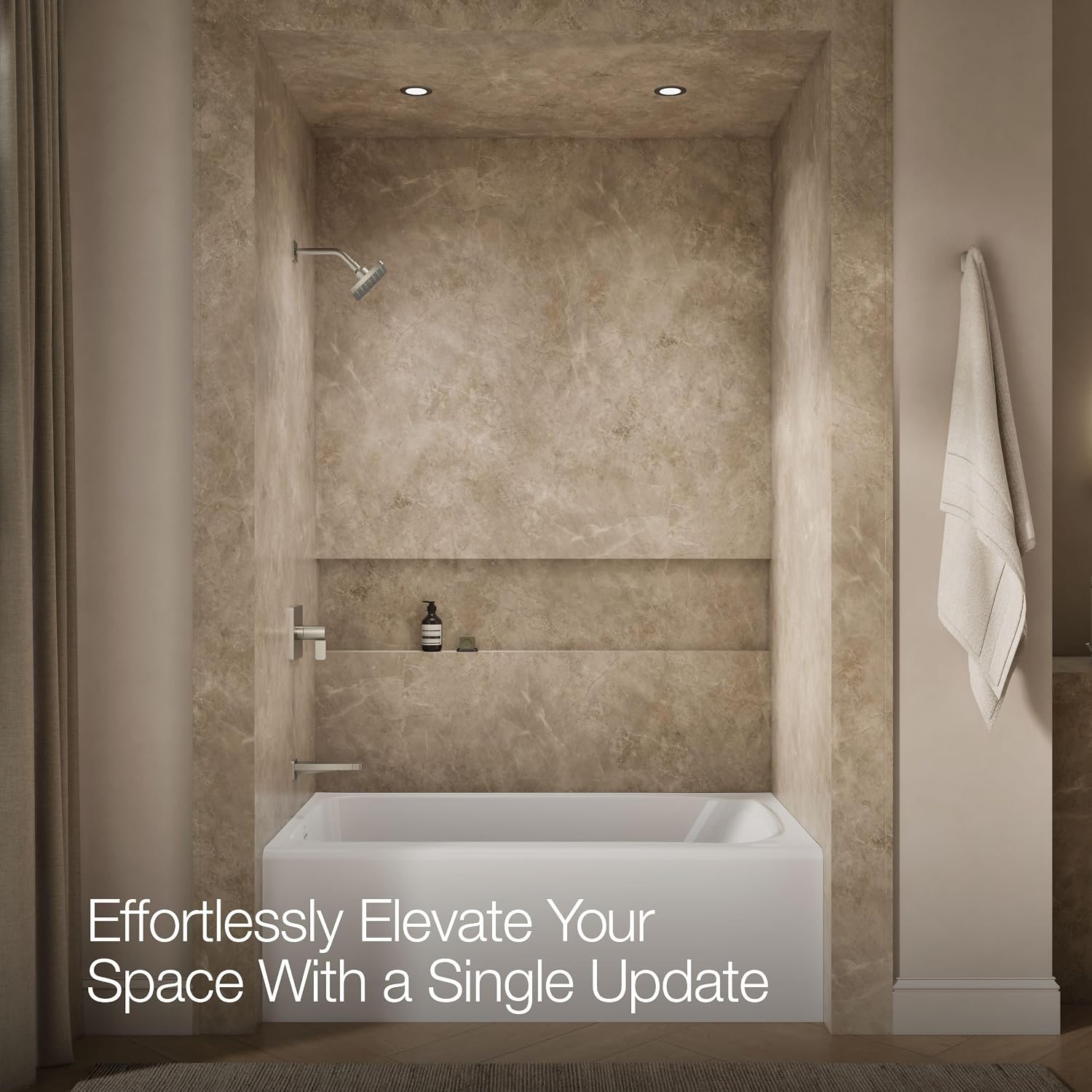 Kohler TS23502-4-BN Parallel Showerheads, Vibrant Brushed Nickel