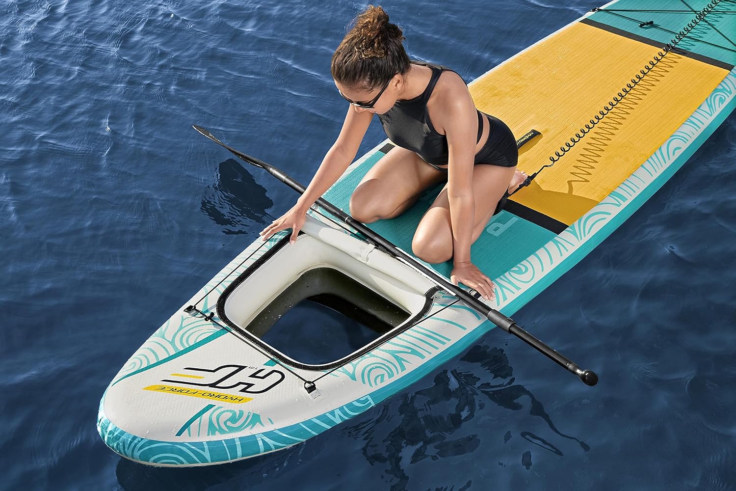 Hydro-Force SUP, Inflatable Stand Up Paddle Board, Complete Set, Multiple Styles, Sizes, 9FT, 10FT, 10'2FT, 11'2FT