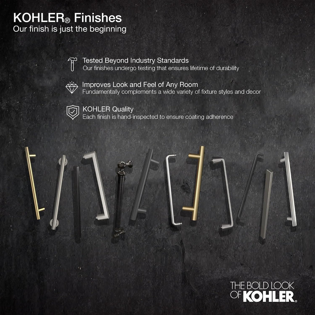 KOHLER Levity Sliding shower door, 74-in H x 56-5/8-59-5/8-in W, with 1/4-in thick Crystal Clear glass