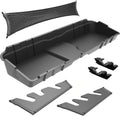 Tyger Auto Rear Under Seat Storage Box Compatible with 2007-2013 Chevy Silverado/GMC Sierra 1500; 2007-2014 Silverado/Sierra 2500 3500 | Crew Cab | Custom-Fit Cargo Organizer Console | TG-CB5C8898