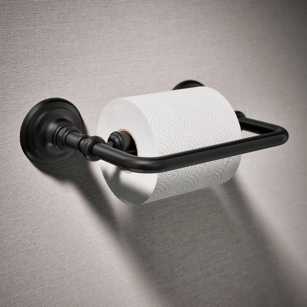 Kohler K-72573 Artifacts Single Bar Horizontal Tissue Holder - Matte Black