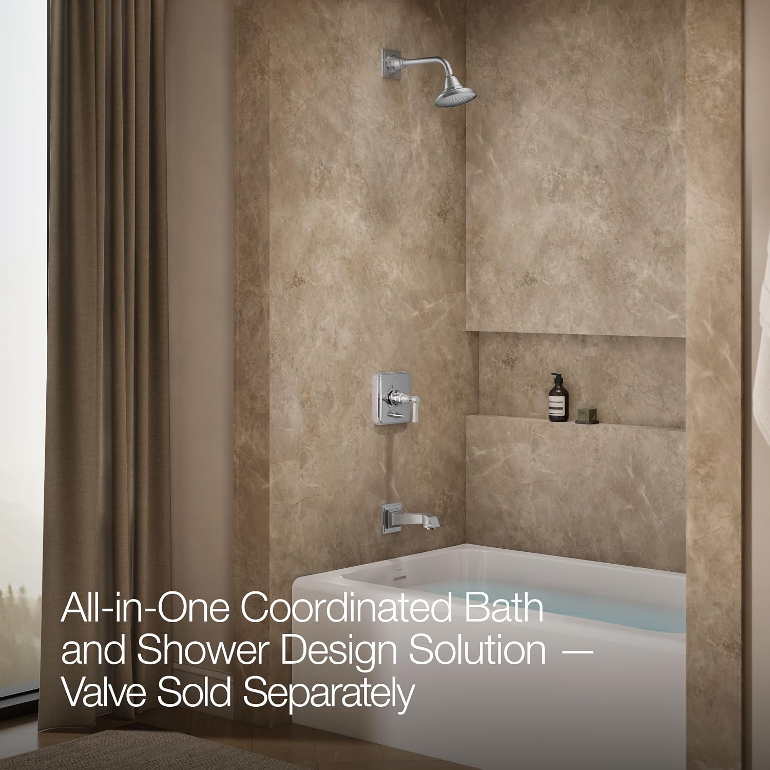 Kohler K-T13133-4A-CP 1-Handle Pressure Balance Tub Shower Faucet 2.5GPM Chrome
