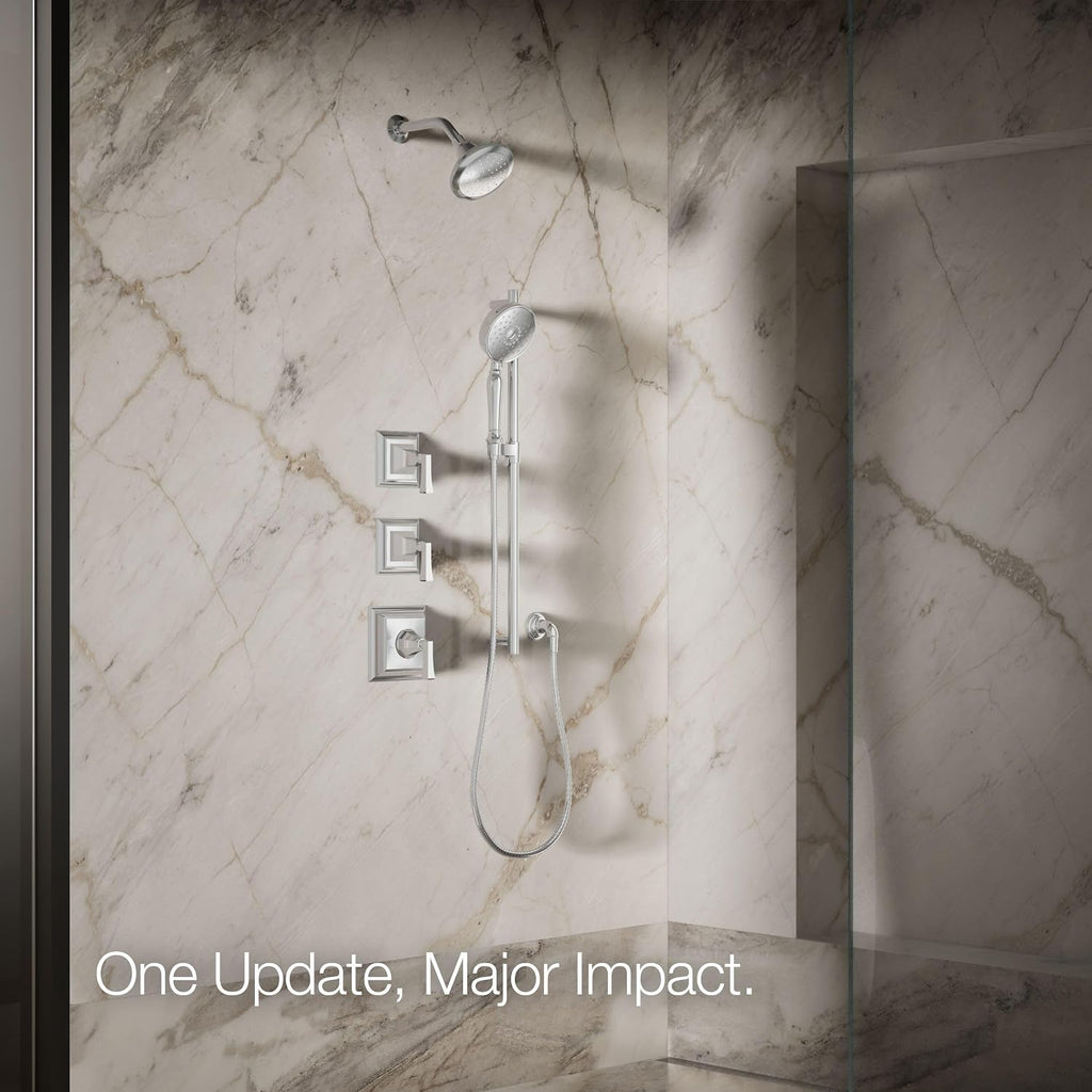 KOHLER 45417-G-CP Pinstripe Showerhead, Polished Chrome