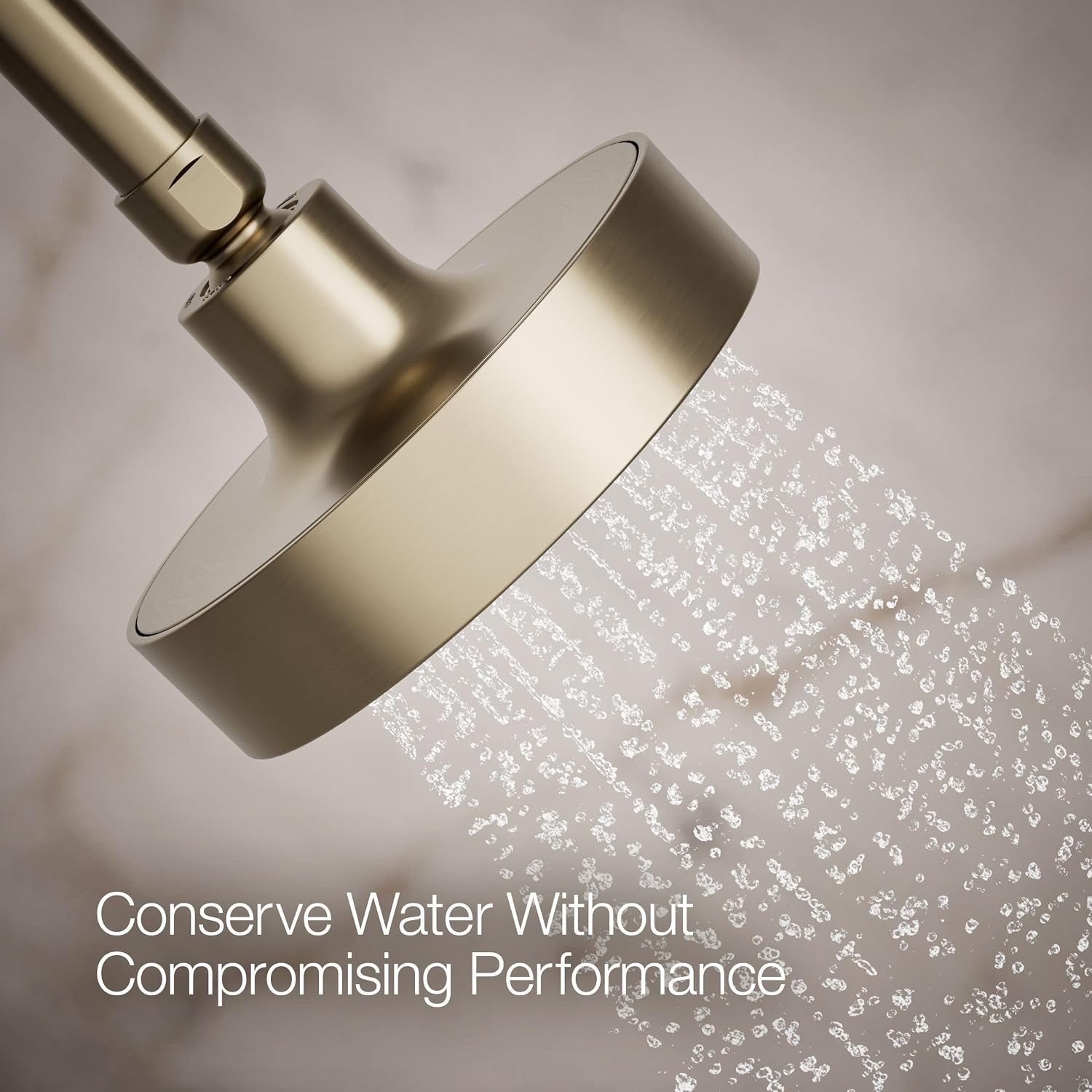 Kohler 939-G-BV Purist® Single-function showerhead, 1.75 gpm, Vibrant Brushed Bronze