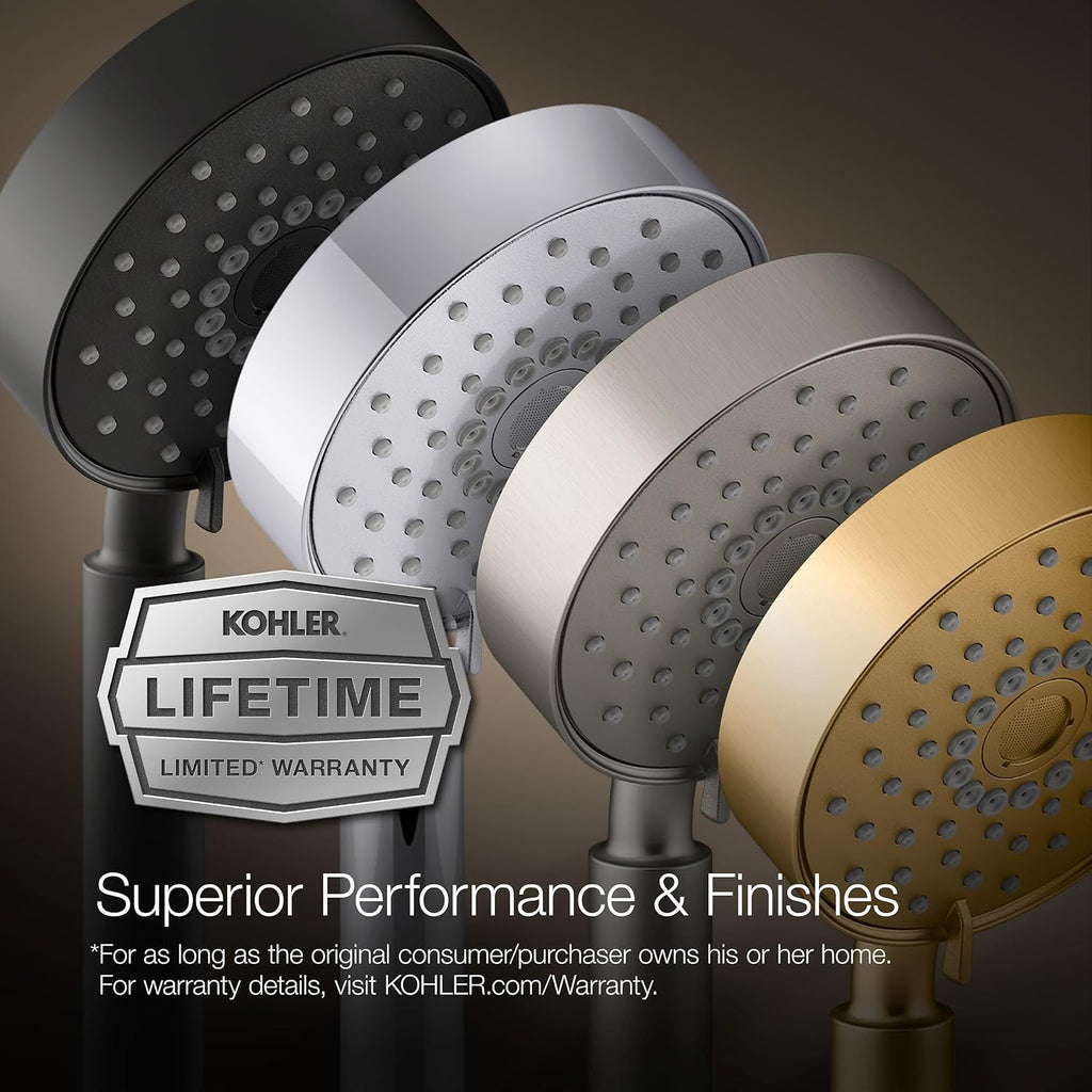 KOHLER Ts14422-4-Cp Purist 2.5 Gpm Showerhead With Rite-Temp Shower Trim With Lever Handle, Polished Chrome