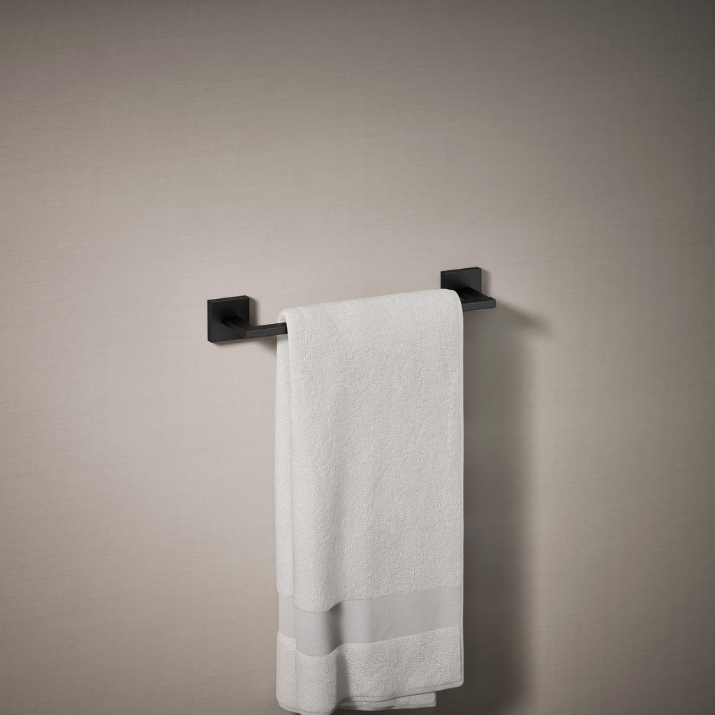 Kohler 23286-BL Square 12' Towel bar, Matte Black