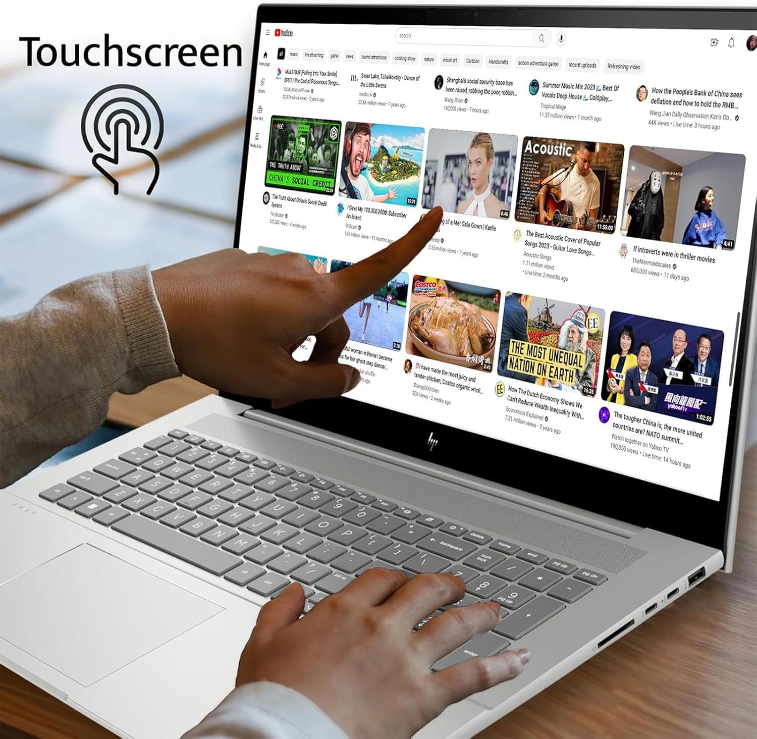 HP Laptops - 17 Inch Touchscreen Laptop with Stylus Pen - AMD Ryzen 5 7530U - Wi-Fi 6 - Camera Privacy Shutter - Ideal for College Students Business Office (Windows 11, 32GB RAM |1TB PCIe SSD)