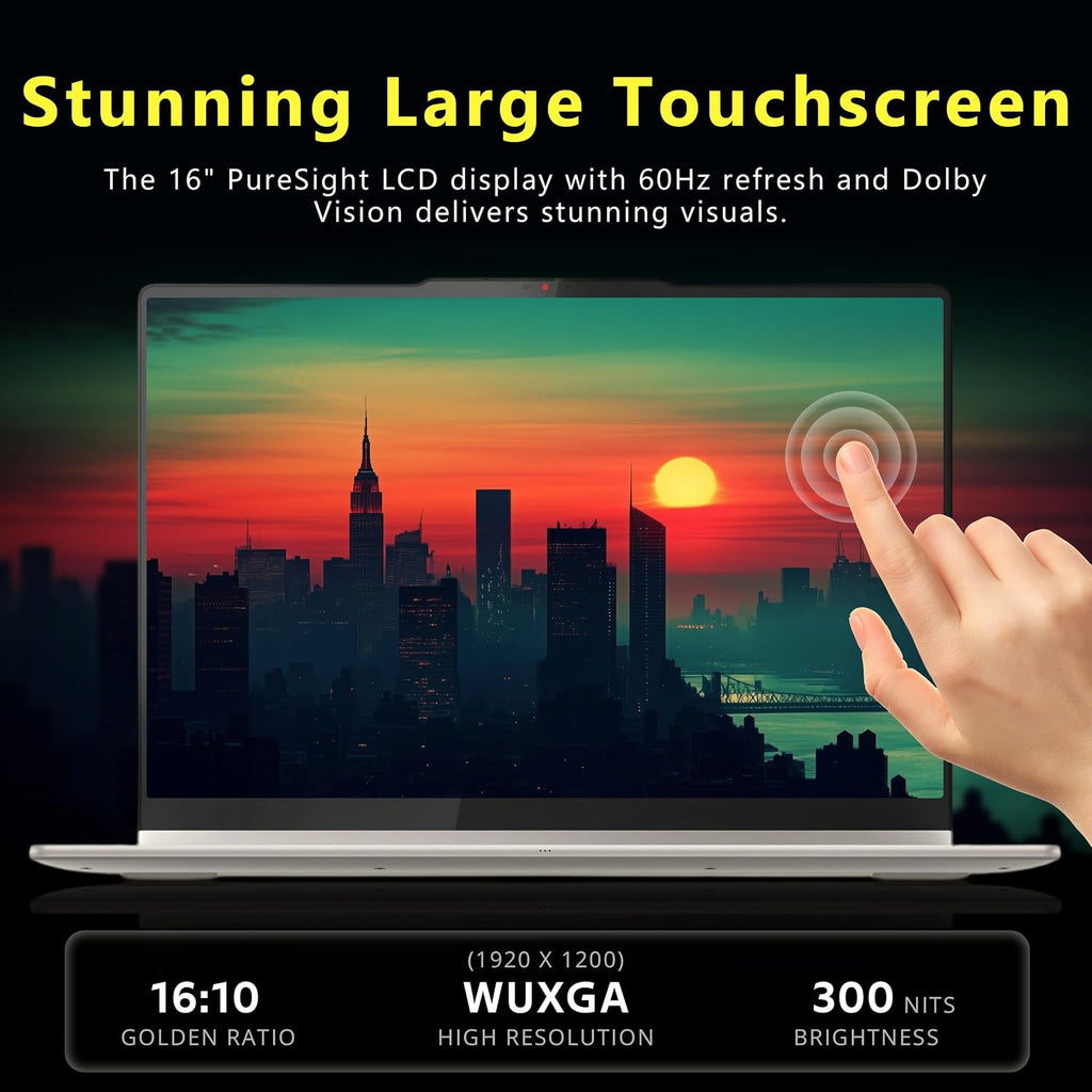 Lenovo Yoga 7i 2-in-1 16' 2K Touchscreen Laptop, Intel Ultra 5 125U, 16GB LPDDR5X, 2.28TB Storage(2TB SSD +288GB Docking Station Set), Backlit Keyboard, Fingerprint Reader, WiFi 6E, Win 11 Pro, Grey