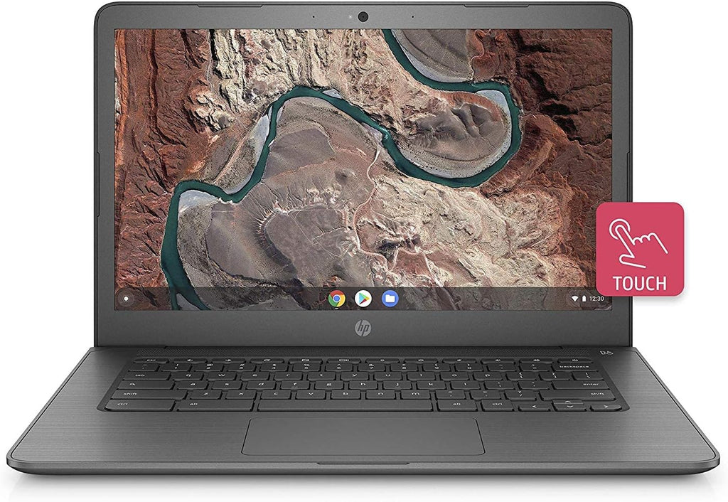 HP Chromebook 14-inch Laptop with 180-Degree Hinge, Touchscreen Display, AMD Dual-Core A4-9120 Processor, 4 GB SDRAM, 32 GB eMMC Storage, Chrome OS (14-db0060nr, Chalkboard Gray)