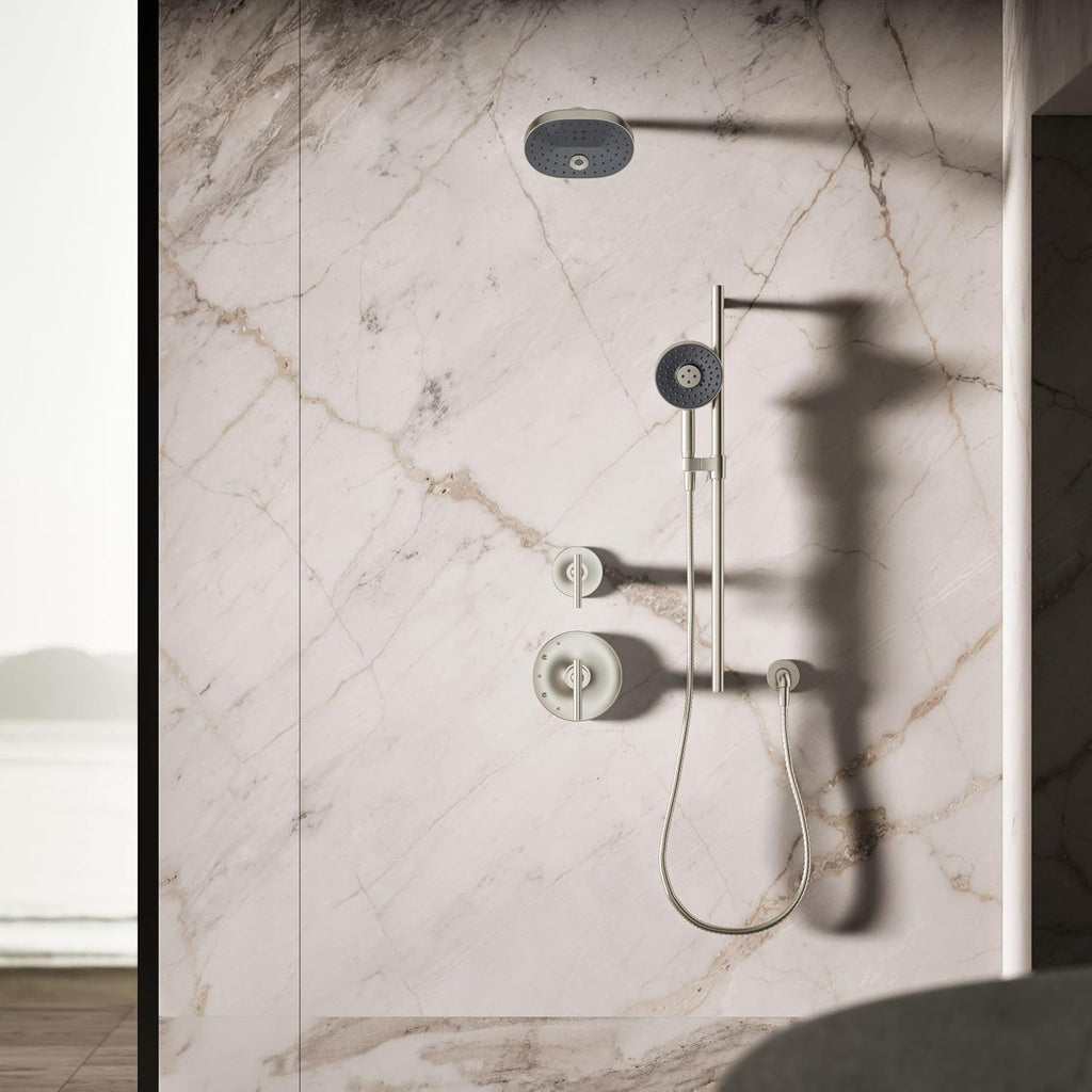 Kohler 26282-BN Statement® Round three-function handshower, 2.5 gpm, Vibrant Brushed Nickel