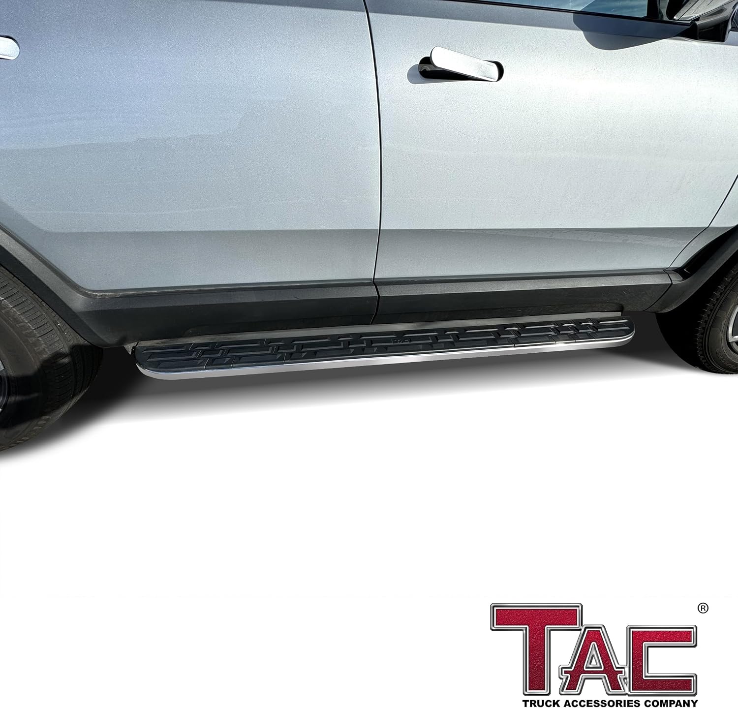 TAC Cobra Running Boards Compatible with 2022-2024 RIVIAN R1S R1T SUV Side Steps Nerf Bars Step Rails Aluminum Black Off-Road Exterior Accessories (2pcs)