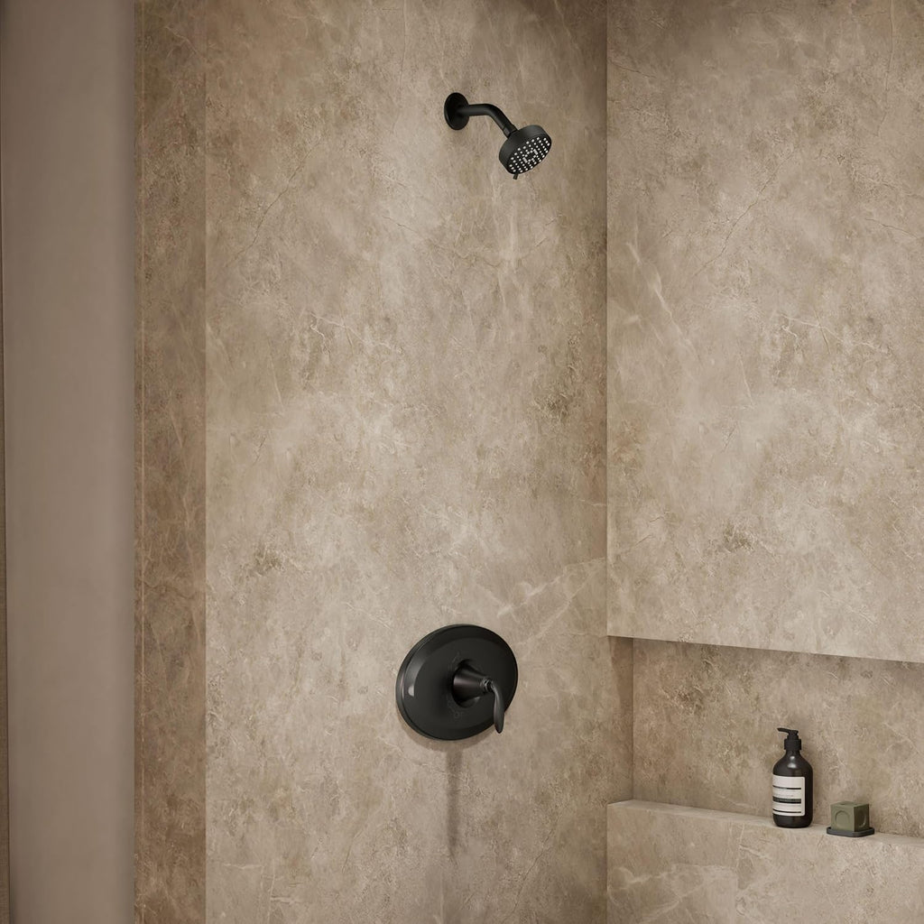 Kohler K-TS21947-4G-BL Remodel Rite-Temp Shower Trim Kit, 1.75 GPM, Matte Black
