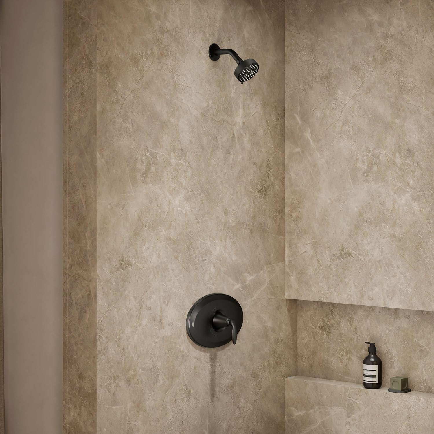 Kohler K-TS21947-4G-BL Remodel Rite-Temp Shower Trim Kit, 1.75 GPM, Matte Black