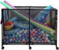 271 Gal Super Large Capacity pool storage | For Outdoor Pools/courtyard/Beaches, Stores Swimming Rings/Floaters & More,With Lockable Wheels, Portable & Space-Saving,pool float storage (L)